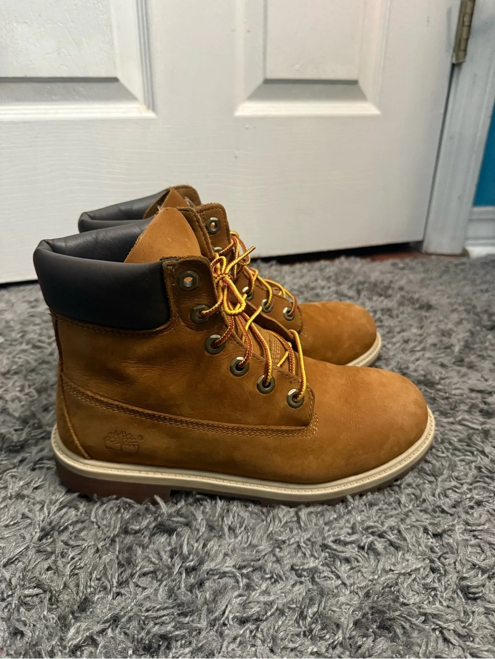 Timberland Kids Tan Lace-Up Boots